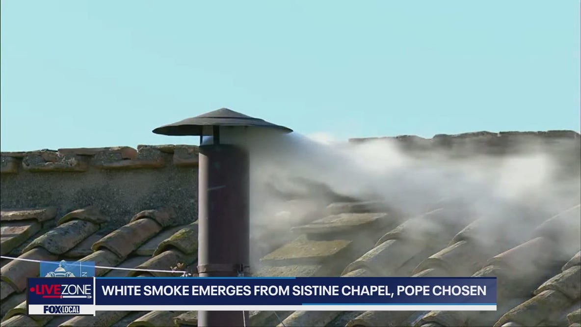 New Pope named as White Smoke emerges from Sistine Chapel